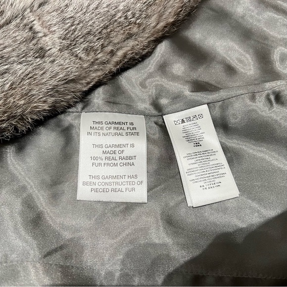 Michael Kors Rabbit Fur Vest - Grey - Small - Picture 4 of 5